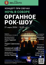 Концерт «Концерт при свечах». Проект «Ночь в Соборе». «Органное Рок-шоу»