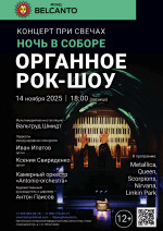 Концерт «Концерт при свечах. Ночь в Соборе. Органное Рок-шоу»