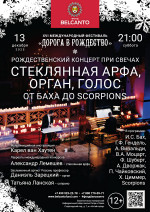 Концерт «Рождественский концерт при свечах: Стеклянная арфа, орган, голос. От Баха до Scorpions»